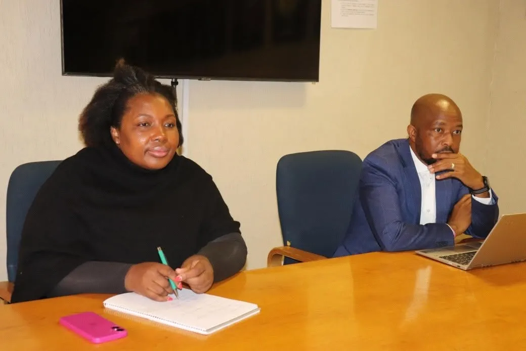 Business Botswana CEO, Ms Tumi Mbaakanyi & Head of Policy & Research, Mr Mpaphi Tsholofelo